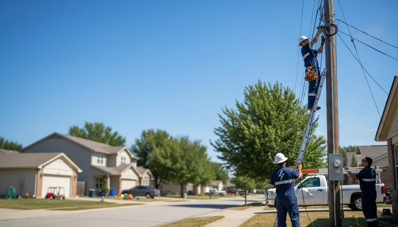 Residential electrician providing installation services in Eau Galle, WI